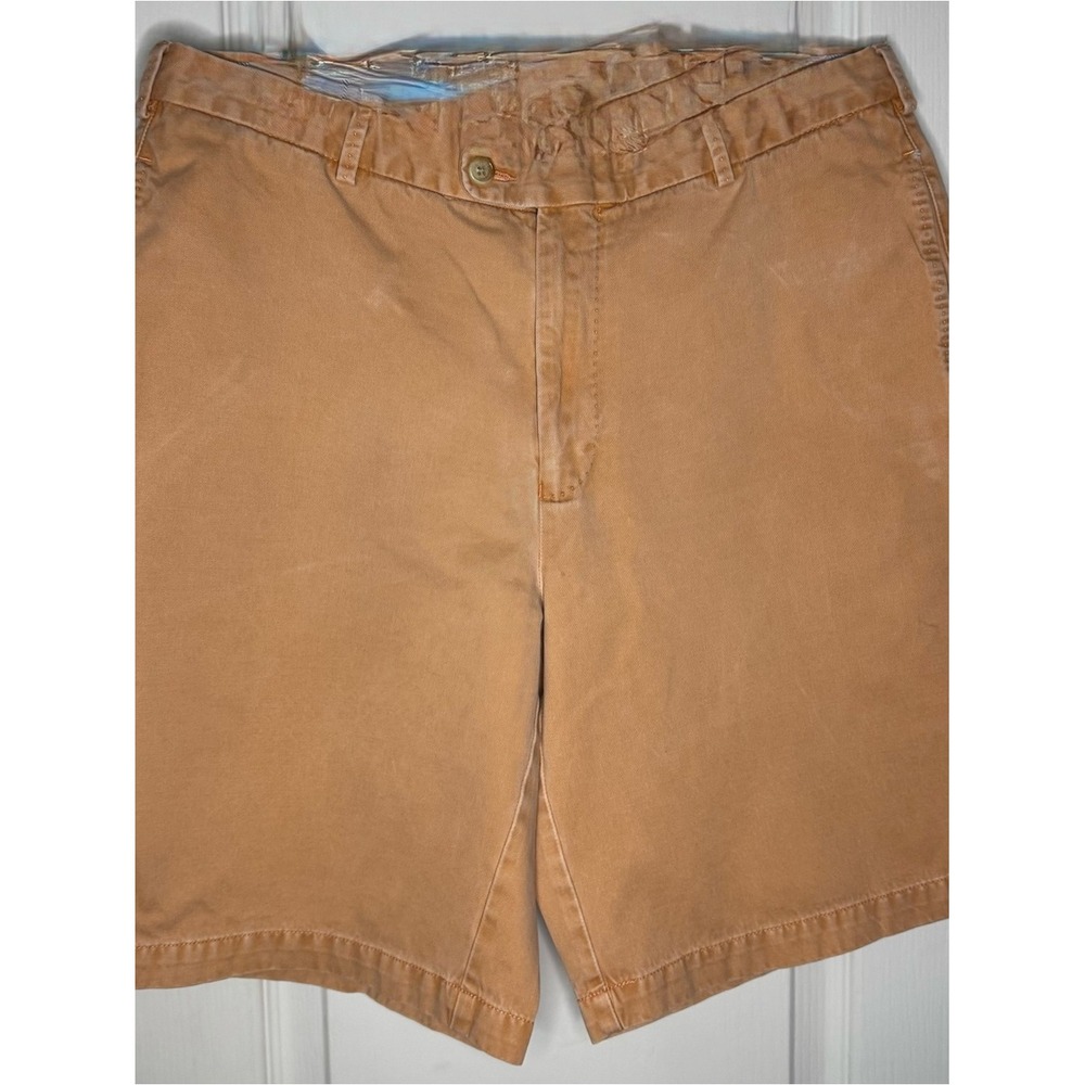 Peter Millar Men's Flat-Front Shorts in Tan